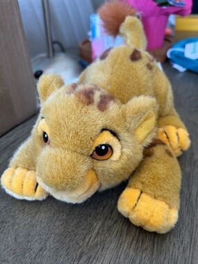Disney Yellow & Brown Simba Plush Lion Cub Stuffed Animal